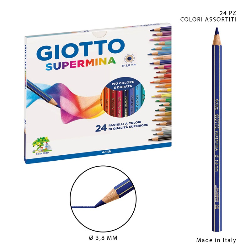 Giotto Supermina Pastelli 3,8mm 24pcs