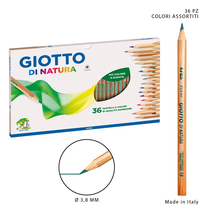 Giotto di natura matite colorate 36 pz