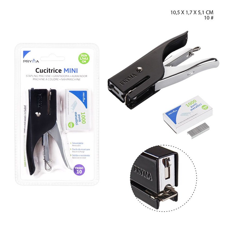 Cucitrice mini con 1000 punti metallici