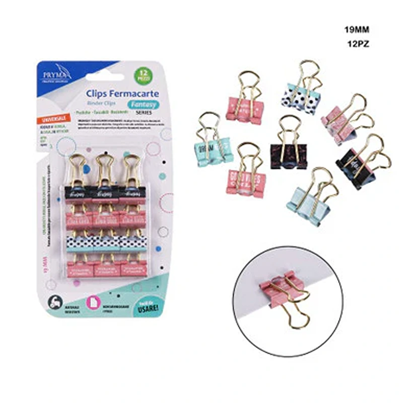 Clips Fermacarte Fantasy 12 pz