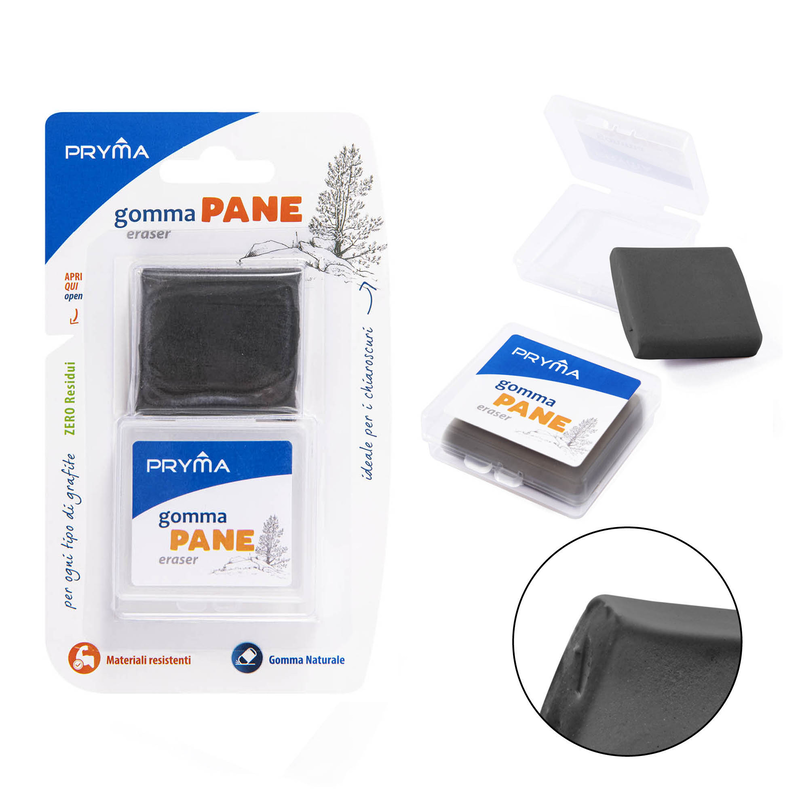 GOMMA PANE GRIGIO +P/GOMMA BL.
