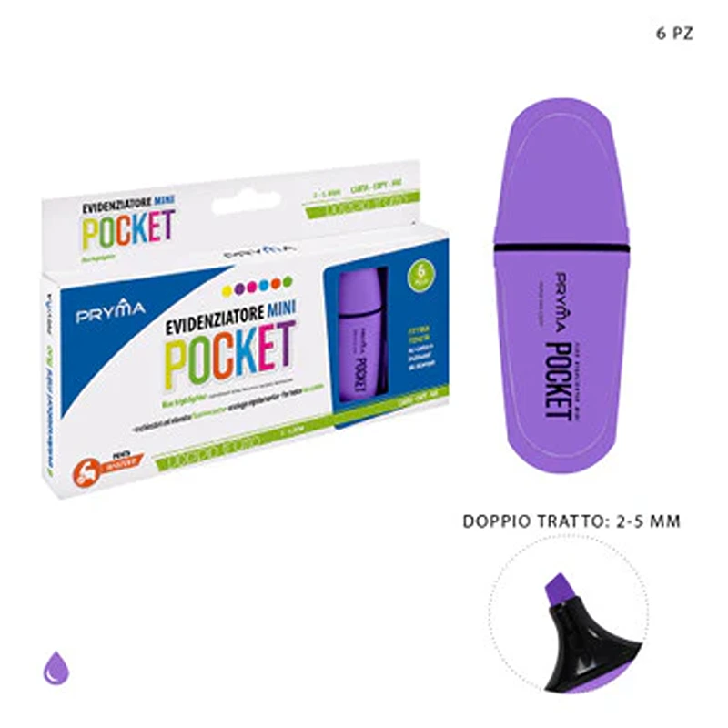 Evidenziatore pocket viola
