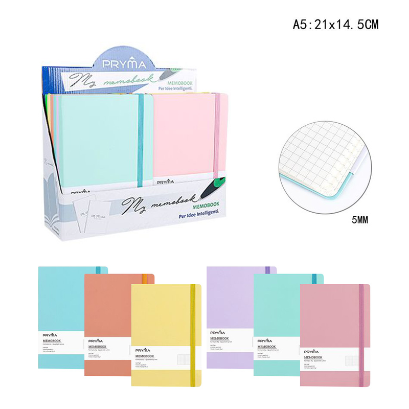 Memobook Formato A5 A Quadretti 5M