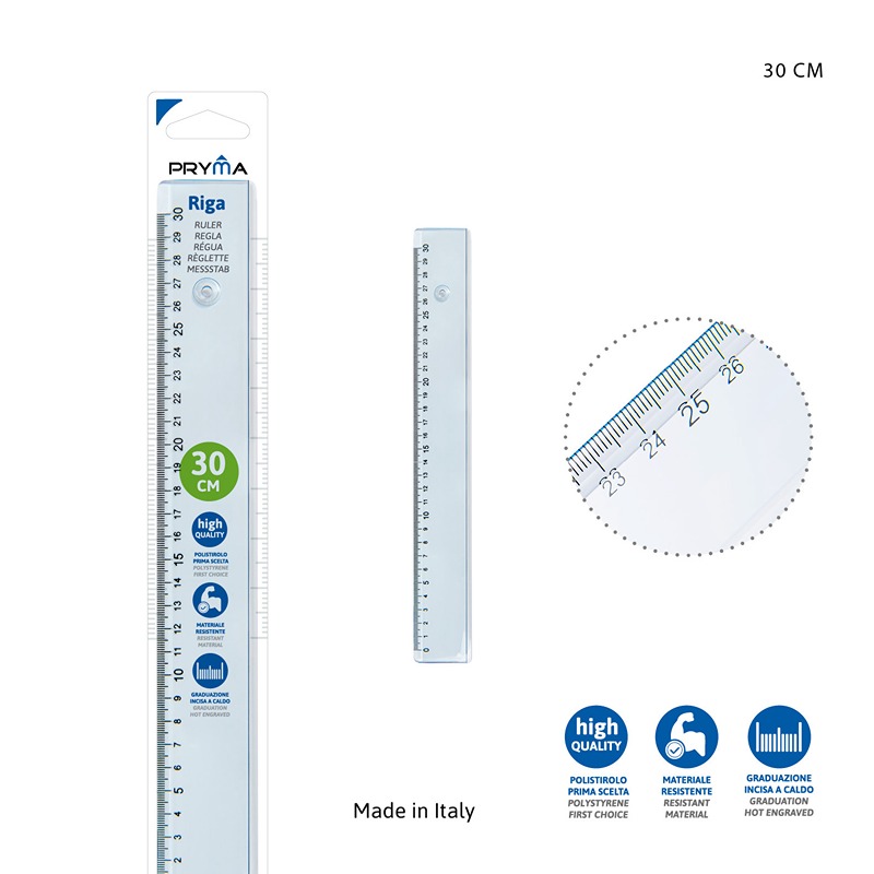 Righello 30CM Trasparente
